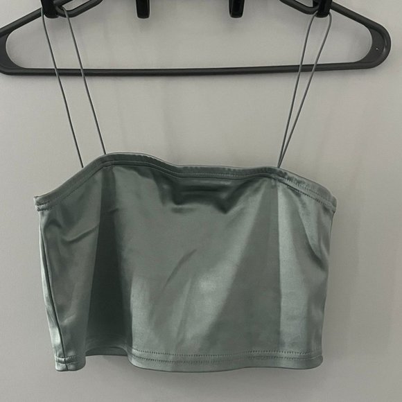 Satin crop top & skirt set - Picture 1 of 2